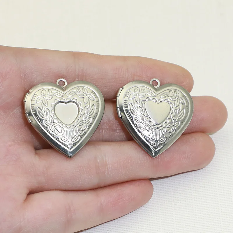 Boyute (20 Stück/Los) Edelstah – Heart Locket Necklace Photo Bewertung und Preis