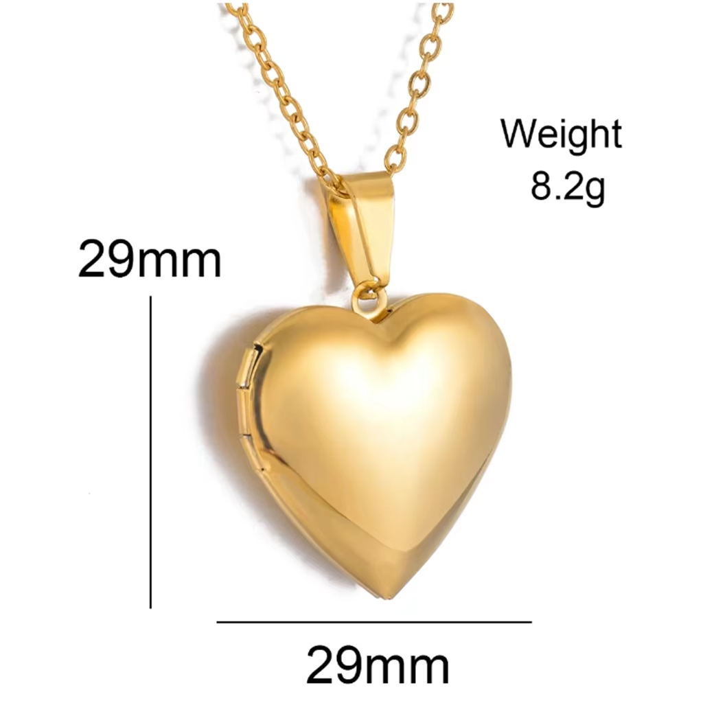 Benutzerdefinierte personalisi – Heart Locket Necklace Photo Bewertung und Preis