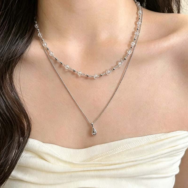 Neue modische Halskette mit Wa – Layered Pendant Necklace Aesthetic Bewertung und Preis