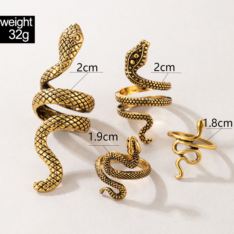 Punk Schlange Geformt Knuckle  – Vintage Punk Knuckle Rings Set Bewertung und Preis