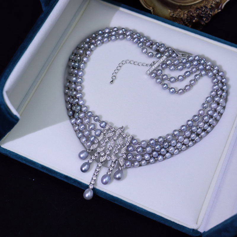 Süßwasserperlen-Halskette, dre – Pearl Choker Necklace Vintage Bewertung und Preis