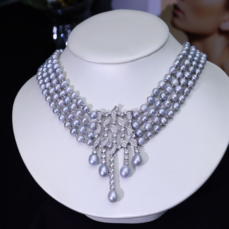 Süßwasserperlen-Halskette, dre – Pearl Choker Necklace Vintage Bewertung und Preis