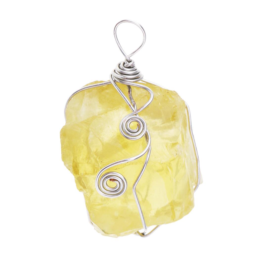 Citrin-Anhänger, natürliche ge – Crystal Pendant Necklace Natural Stone Bewertung und Preis
