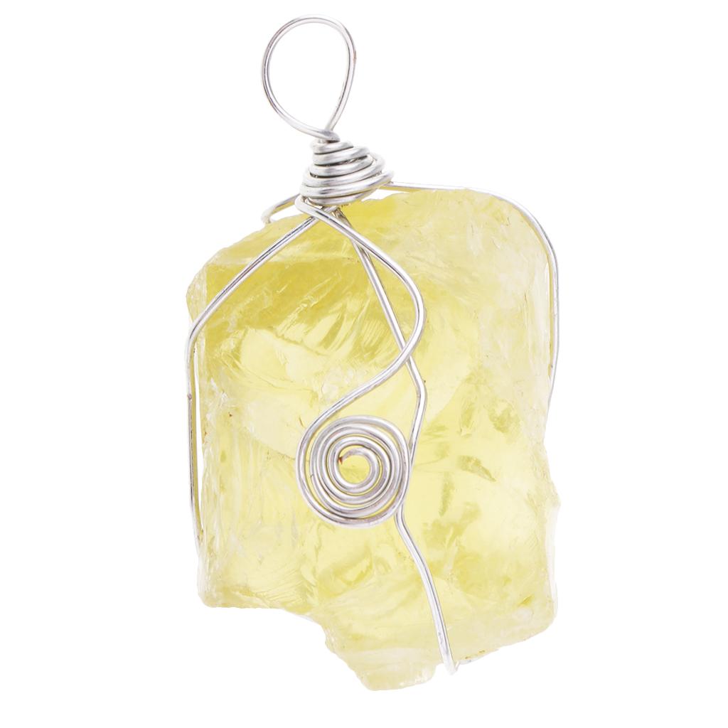 Citrin-Anhänger, natürliche ge – Crystal Pendant Necklace Natural Stone Bewertung und Preis