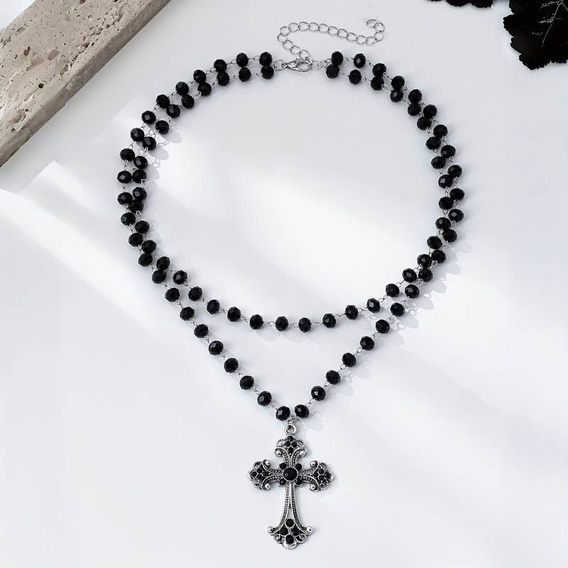 Y2K Grunge Gothic Mehrschichti – Layered Pendant Necklace Aesthetic Bewertung und Preis