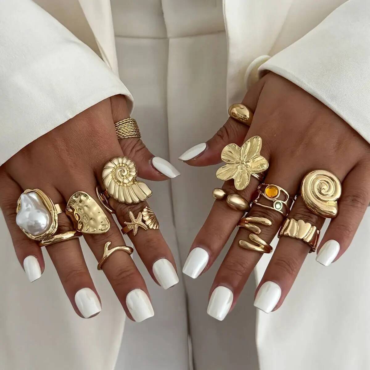 IngeSight.Z 14 Teile/satz Hip  – Vintage Punk Knuckle Rings Set Bewertung und Preis