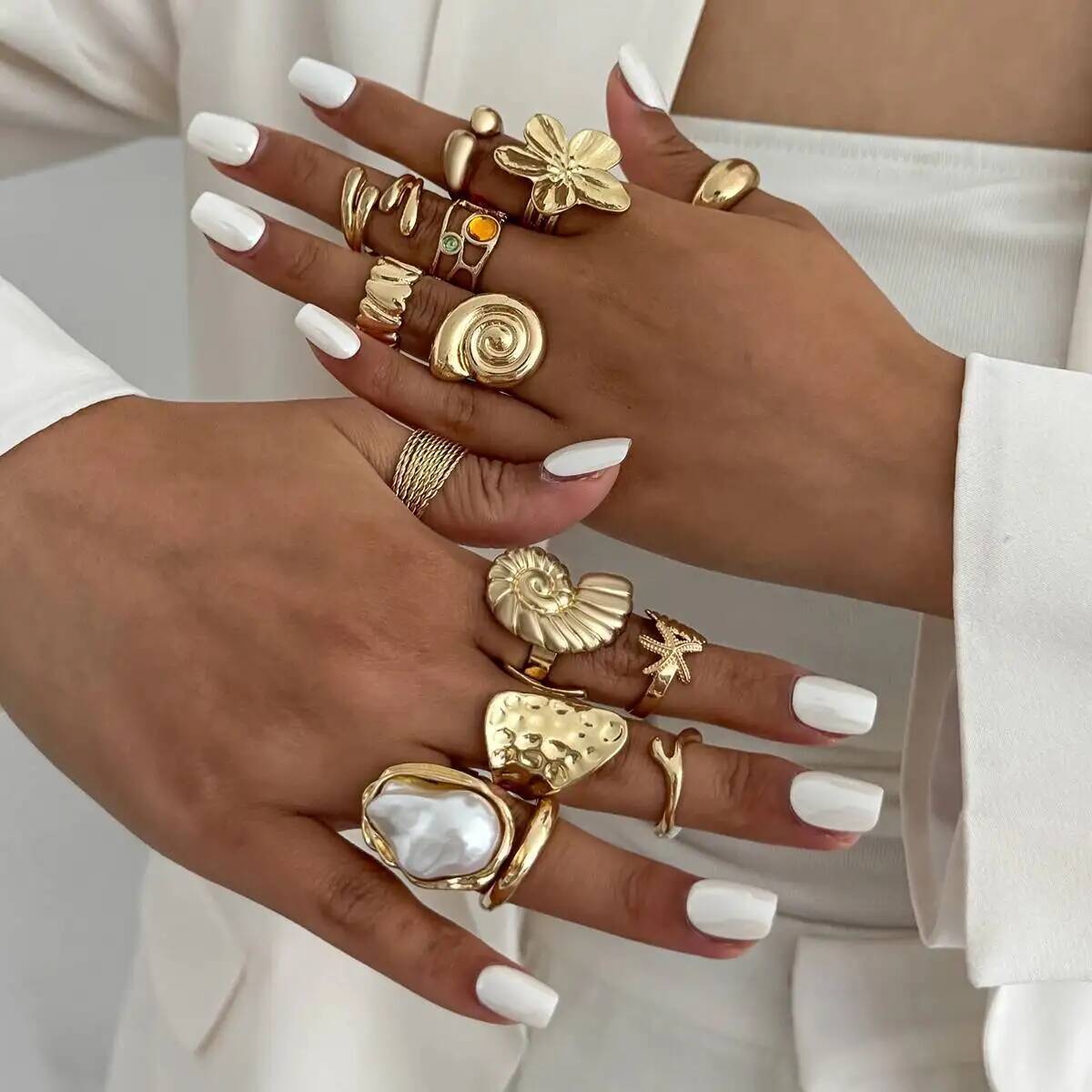 IngeSight.Z 14 Teile/satz Hip  – Vintage Punk Knuckle Rings Set Bewertung und Preis