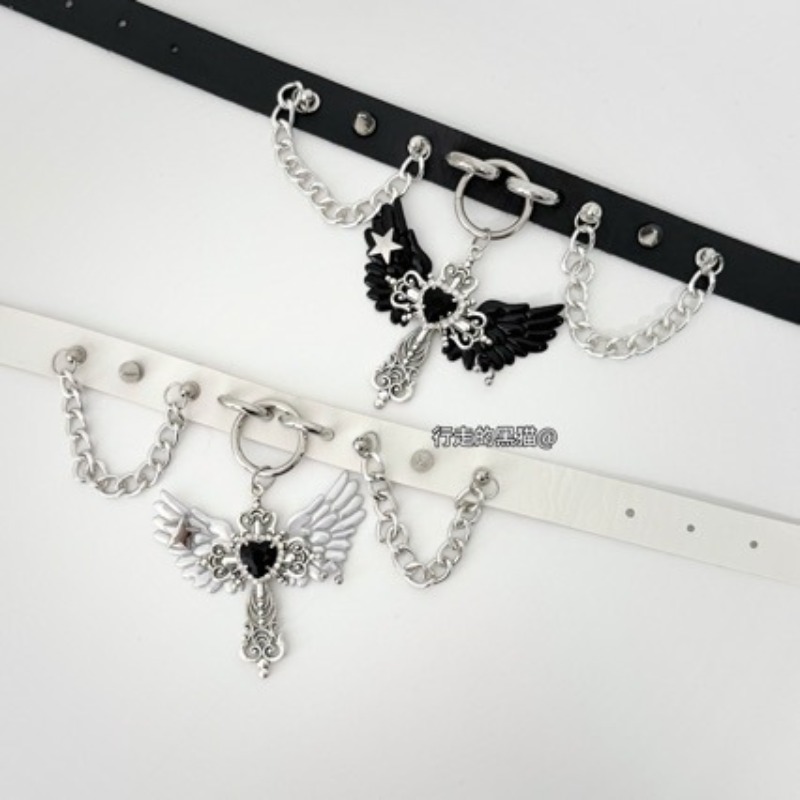 Gotische Subkultur Engelsflüge – Layered Pendant Necklace Aesthetic Bewertung und Preis