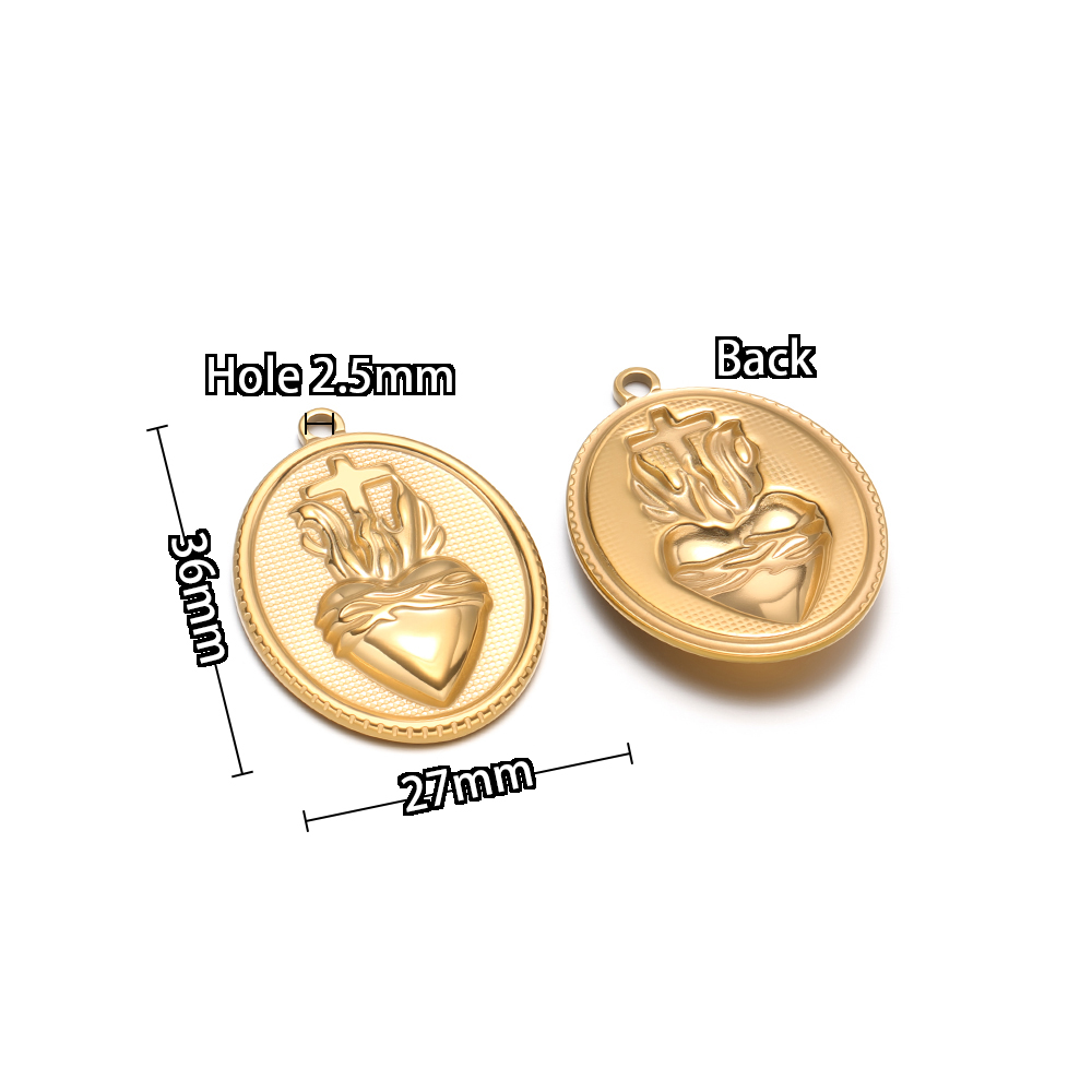 5 Stück Edelstahl Gold Ovale J – Cross Pendant Necklace Gold Bewertung und Preis
