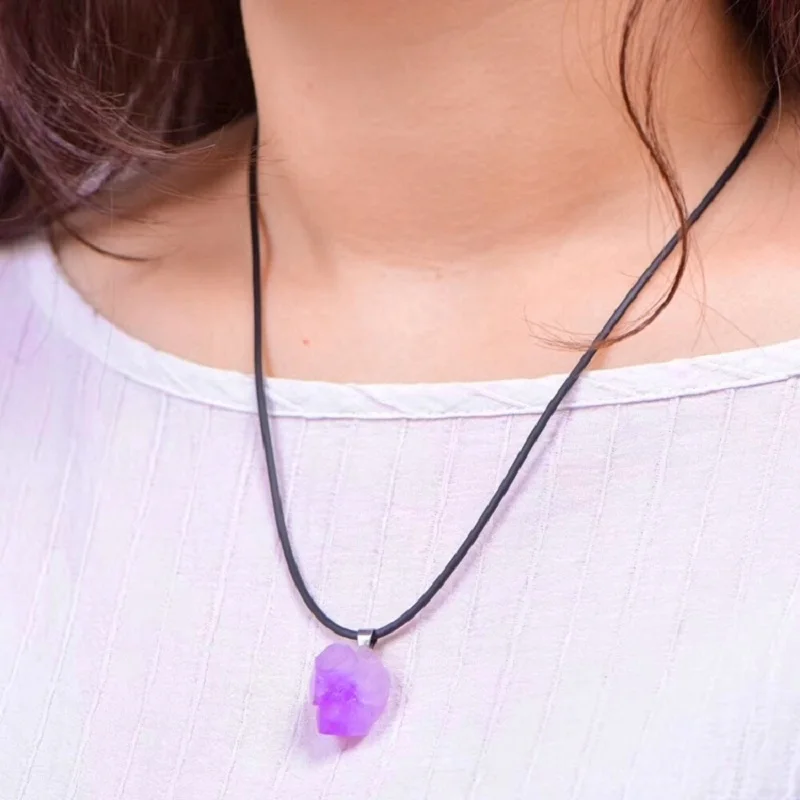 Natürliche Amethysten Blume Ha – Crystal Pendant Necklace Natural Stone Bewertung und Preis