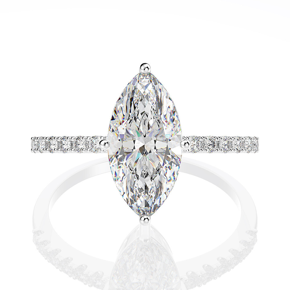 Luxus echte 1 Karat d Farbe Ma – Moissanite Engagement Ring 1 Carat Bewertung und Preis