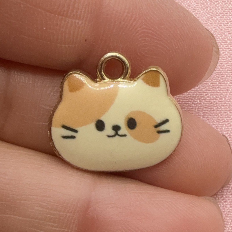 12 Stück bedruckte Katzenkopf- – Earrings Bewertung und Preis