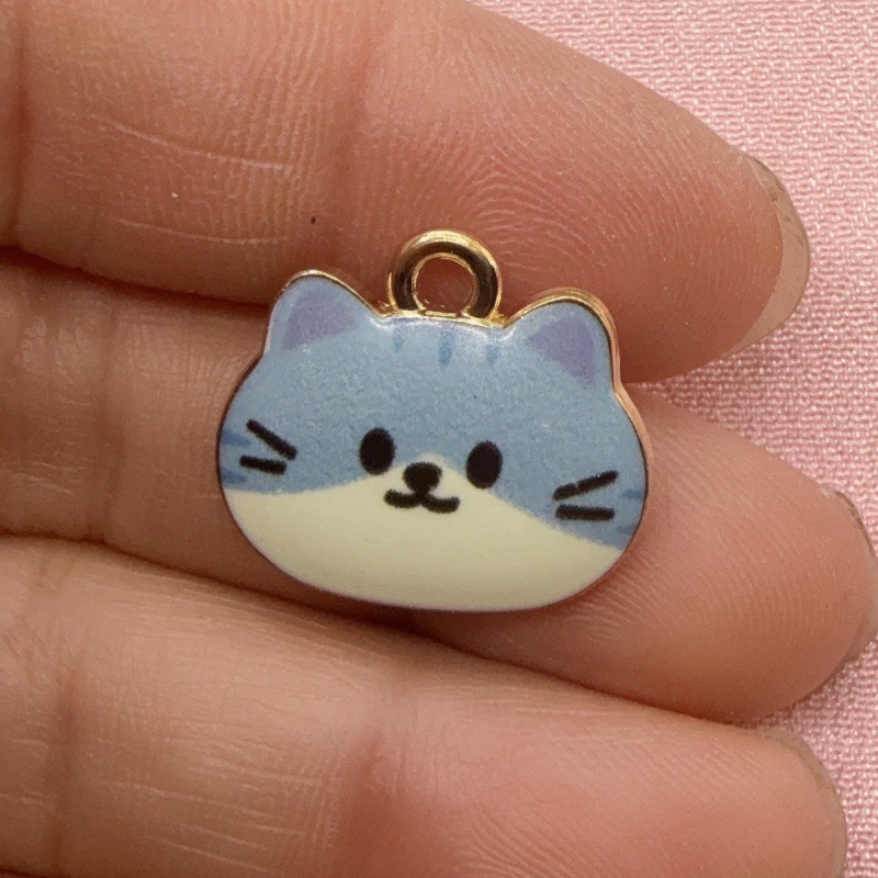12 Stück bedruckte Katzenkopf- – Earrings Bewertung und Preis