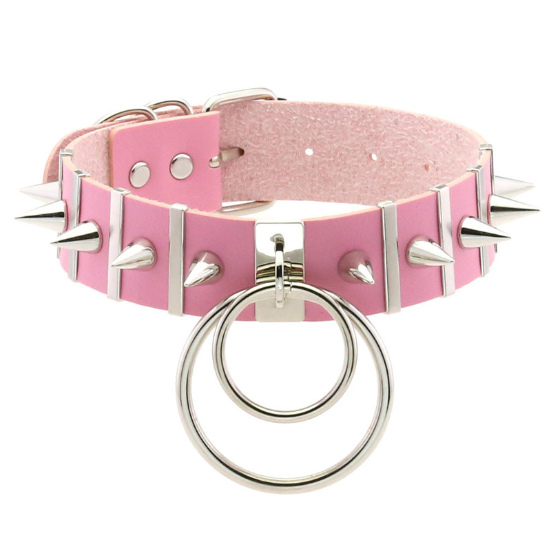 Rosa Bondage Spike Halsband Ha – Goth Punk Spike Choker Bewertung und Preis