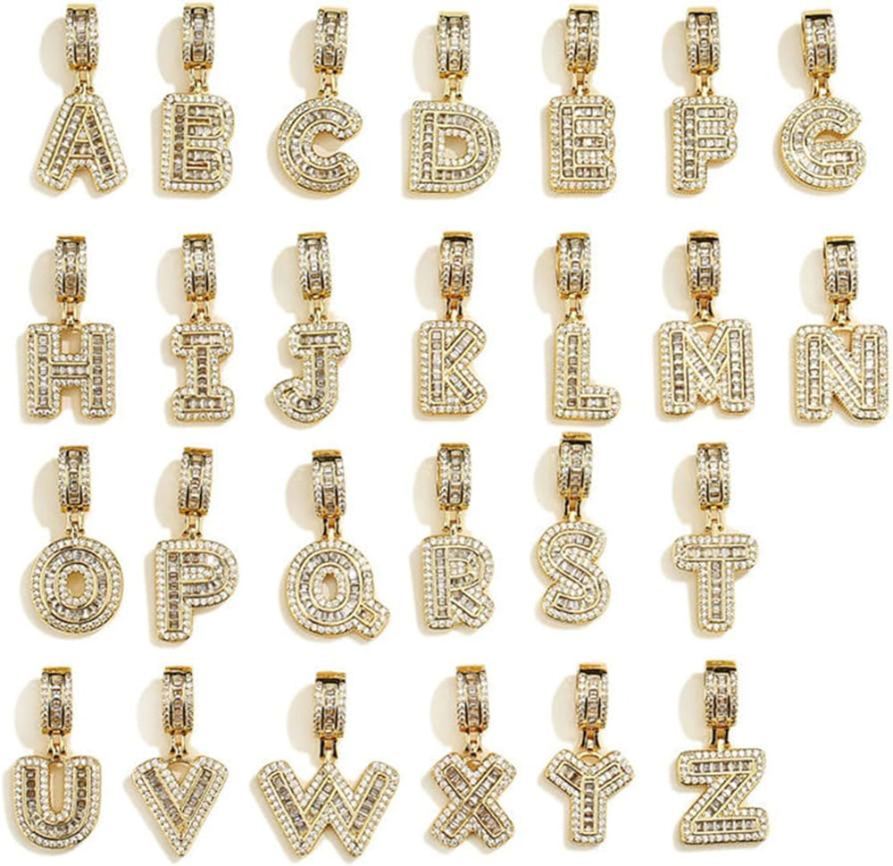 Echte 18 Karat Vergoldung Anfa – Initial Letter Necklace 18K Gold Bewertung und Preis