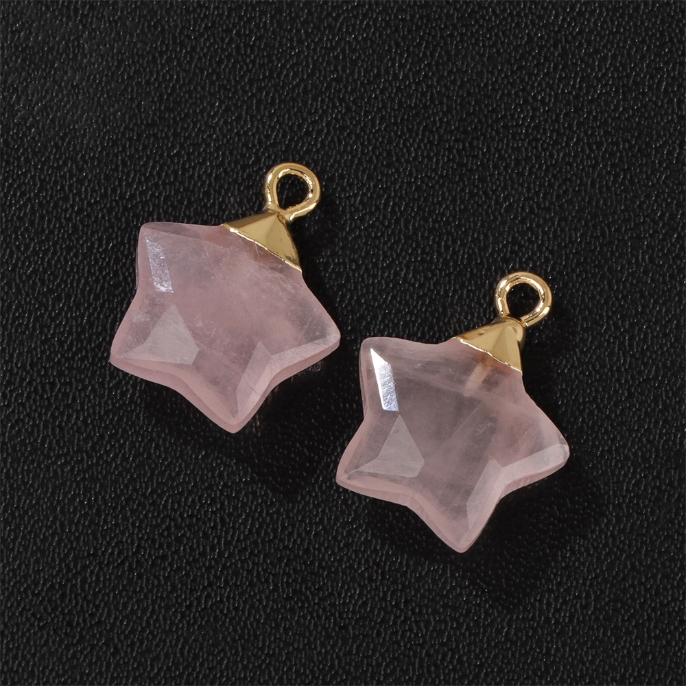 2 Stück Sternform Stein Anhäng – Crystal Pendant Necklace Natural Stone Bewertung und Preis