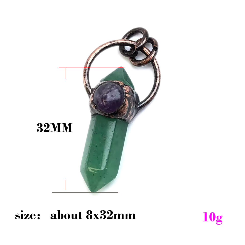 Naturstein-Kristallquarz-Anhän – Crystal Pendant Necklace Natural Stone Bewertung und Preis