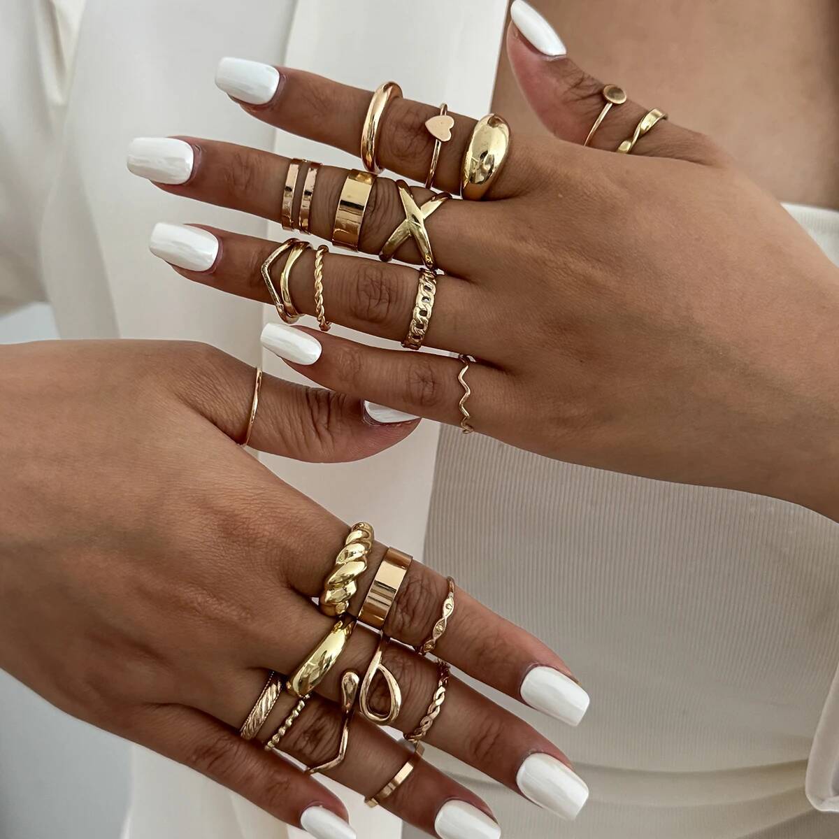 SHIXIN 24 Teile/satz Trendy Un – Vintage Punk Knuckle Rings Set Bewertung und Preis