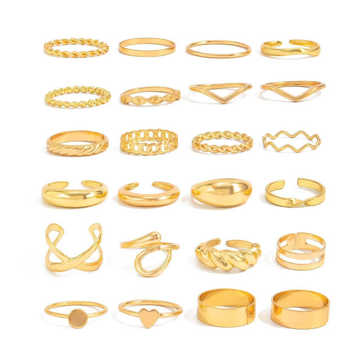 SHIXIN 24 Teile/satz Trendy Un – Vintage Punk Knuckle Rings Set Bewertung und Preis