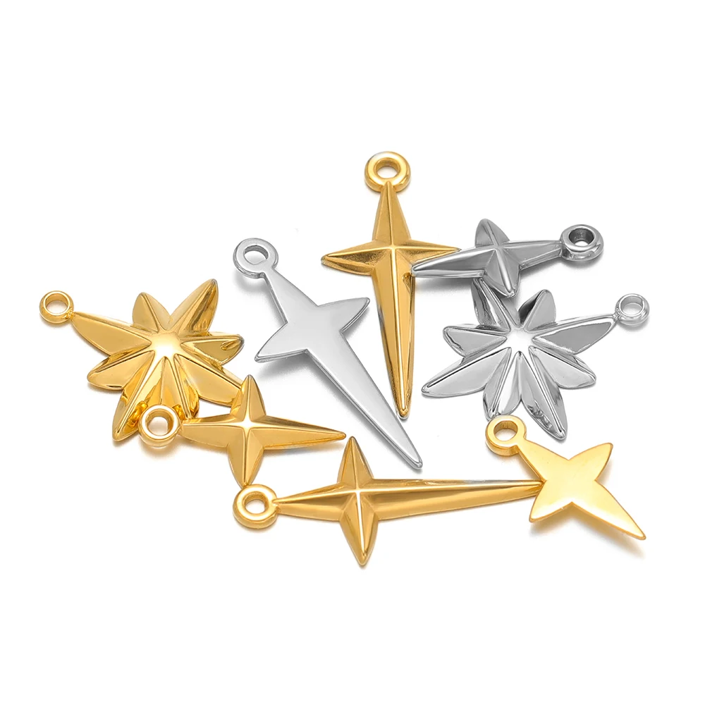 5 Stück hochwertige Edelstahl  – Cross Pendant Necklace Gold Bewertung und Preis